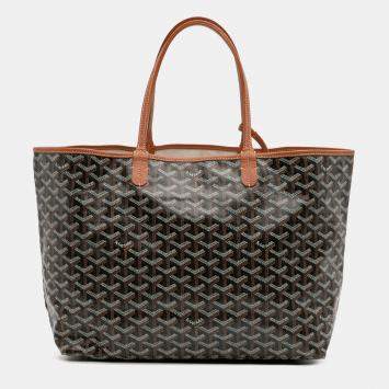 Pre Owned Goyard Black Goyardine Saint Louis PM
