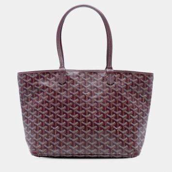 Pre Owned Goyard Red Goyardine Artois PM