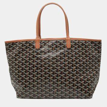 Pre Owned Goyard Black Goyardine Saint Louis PM
