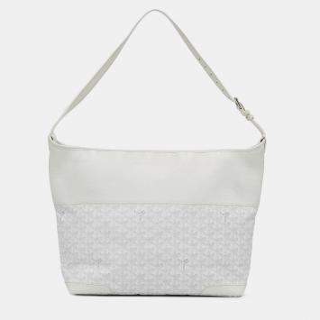 مملوكة مسبقًا Goyard White Goyardine Grenadine Hobo