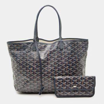 Pre Owned Goyard Grey Goyardine Saint Louis PM