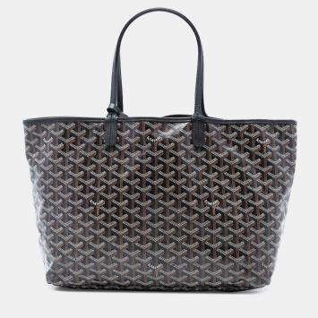 Pre Owned Goyard Black Goyardine Saint Louis PM