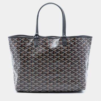 Pre Owned Goyard Black Goyardine Saint Louis PM