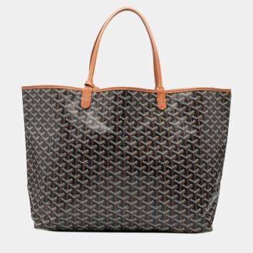 Goyard Black Goyardine Coated Canvas and Leather Okinawa PM Tote