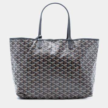 Pre Owned Goyard Black Goyardine Saint Louis PM