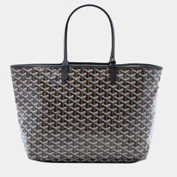 Pre Owned Goyard Black Goyardine Saint Louis PM