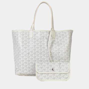 Pre Owned حقيبة سانت لويس جويردين قماش أبيض بي إم