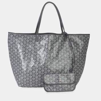 Pre Owned Goyard Grey Goyardine Canvas Saint Louis GM