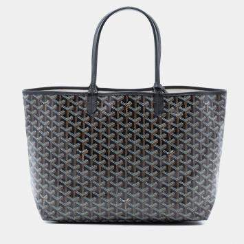 Pre Owned Goyard Black Goyardine Saint Louis PM