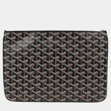 Pre Owned Goyard Senat MM Black Clutch