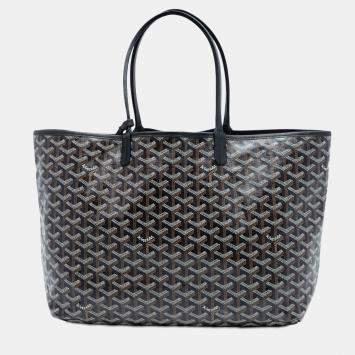 Pre Owned Goyard Black Goyardine Saint Louis PM