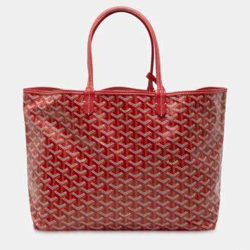 Pre Owned Goyard Red Goyardine Saint Louis PM