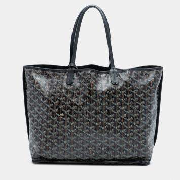 مملوكة مس بقًا Goyard Black Goyardine Reversible Anjou PM