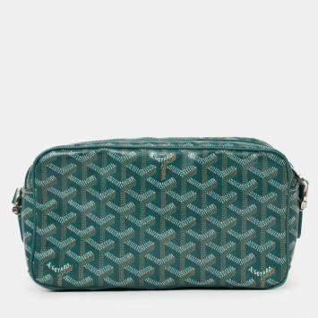 مملوكة مسبقًا حقيبة كروس سوداء غويارد كاب فيرت قماش أخضر غوياردين مطلي