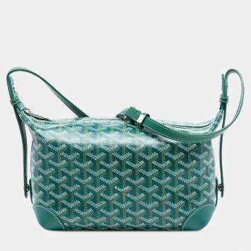 Pre Owned حقيبة أدوات التجميل غويارد قماش جوياردين أخضر بولينج 25