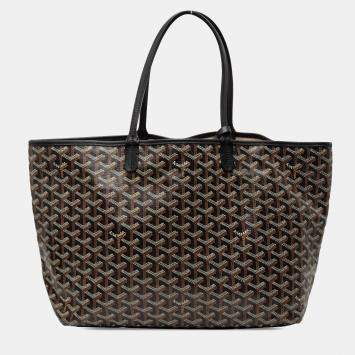 Pre Owned Goyard Black Goyardine Saint Louis PM