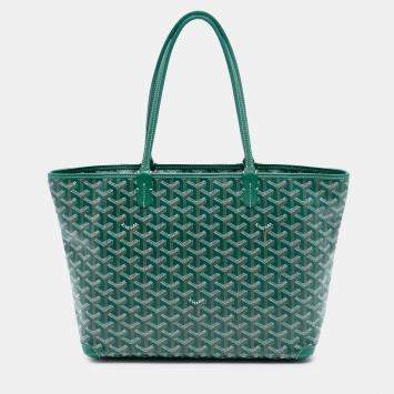 Pre Owned Goyard Green Goyardine Artois PM