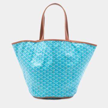 مملوكة مسبقًا Goyard Blue Goyardine Reversible Belharra Tote