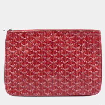 مملوكة مسبقًا Goyard Red Goyardine Senat MM