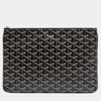 مملوكة مسبقًا Goyard Black Goyardine Senat MM