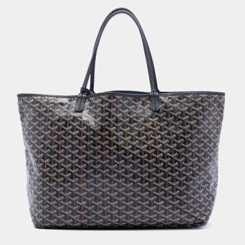 مملوكة مسبقًا Goyard Black Goyardine Saint Louis GM