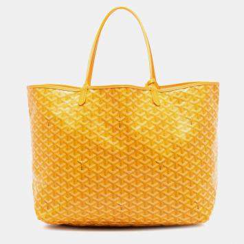 Pre Owned Goyard Yellow Goyardine Saint Louis GM