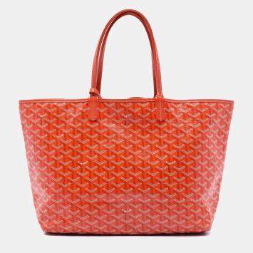 Pre Owned Goyard Orange Goyardine Saint Louis PM