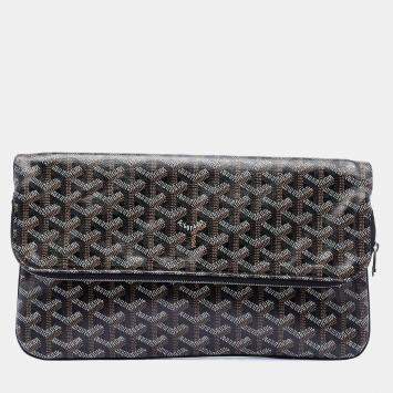 Pre Owned Goyard Black Goyardine Sainte Marie MM