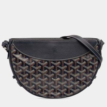 Pre Owned Goyard Blue Goyardine Hirondelle