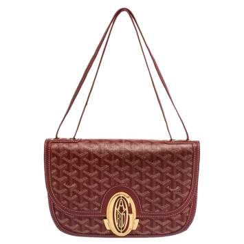 Pre Owned Goyard Red Goyardine Coated Canvas 223 PM Bag