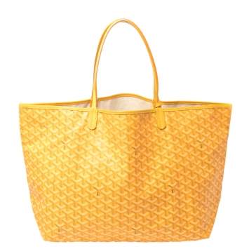 Goyard Mustard Goyardine Coated Canvas St. Louis GM Tote