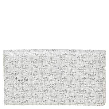 Goyard White Goyardine Coated Canvas Richelieu Wallet