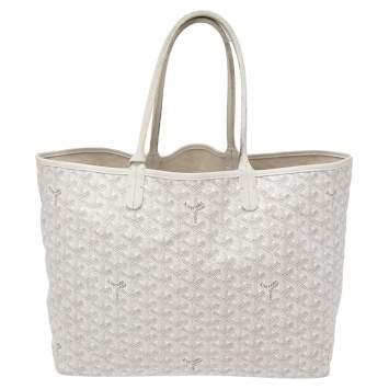 Goyard White Goyardine Coated Canvas St.Louis PM Tote