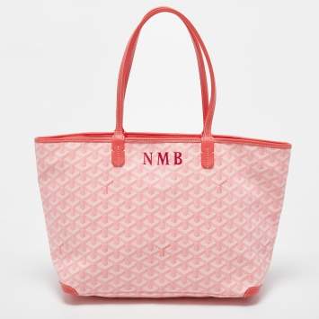 Goyard Pink Goyardine Coated Canvas and Leather Artois PM Tote