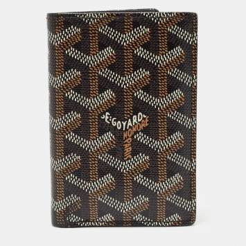Goyard Brown Goyardine Coated Canvas Bifold Card Holder 