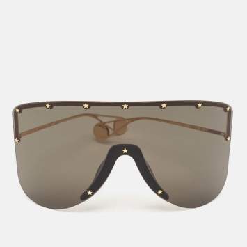 Gucci Black GG0541S Star Mark Shield Sunglasses