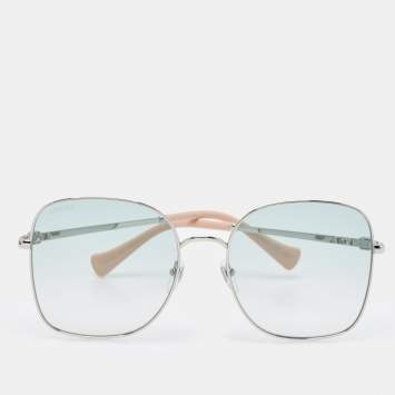 Pre Owned Gucci Blue Gradient GG1143S Square Sunglasses