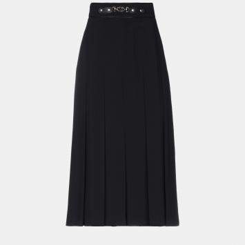 Pre Owned Gucci Viscose Cropped Pants 44