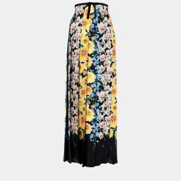 Pre Owned Gucci Silk Maxi skirt 42