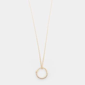 Pre Owned Gucci Snake Ring 18k Yellow Gold Pendant Necklace