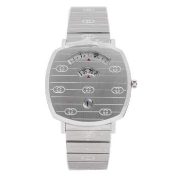 Pre Owned Gucci Silver Stainless Steel Grip YA157410 Women's Wristwatch 38 mm