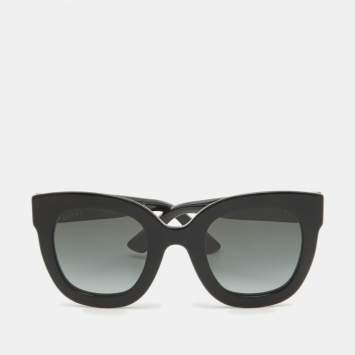 Gucci Black Gradient GG0208S GG Star Square Sunglasses