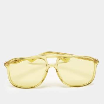 Gucci Yellow GG0262S Square Sunglasses