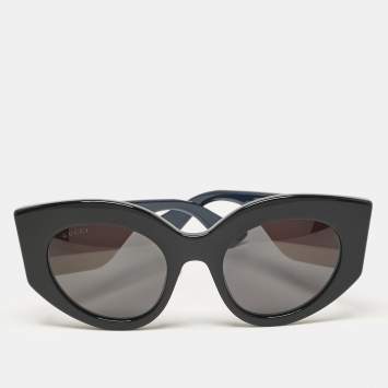 Gucci Black GG0275S Web Cat Eye Sunglasses