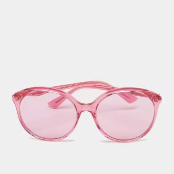 Gucci Pink GG0257S Frame Oversized Sunglasses