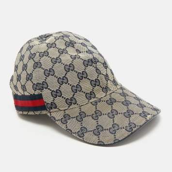Gucci Blue GG Canvas Baseball Cap S
