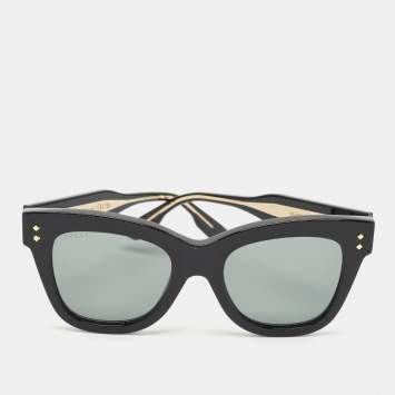 Gucci Black/Gold GG1082S Square Sunglasses