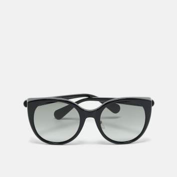 Pre Owned Gucci Black Gradient GG0369S Round Sunglasses
