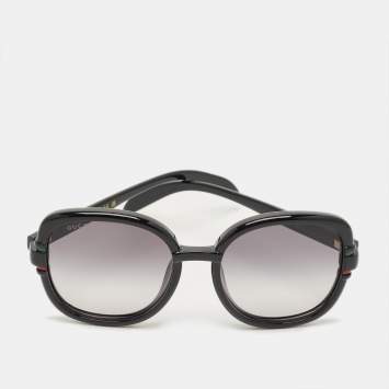 مملوكة مسبقًا نظارة شمسية غوتشي GG1068SA كبيرة الحجم متدرجة اللون السوداء