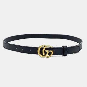 Pre Owned Gucci Marmont Leather Belt 